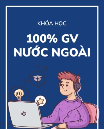 100% giáo viên nước ngoài